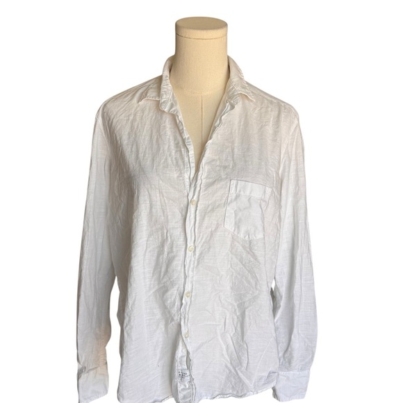 Frank & Eileen - “Eileen” White Button-Up Shirt 100% Cotton Sz XS - Picture 3 of 9